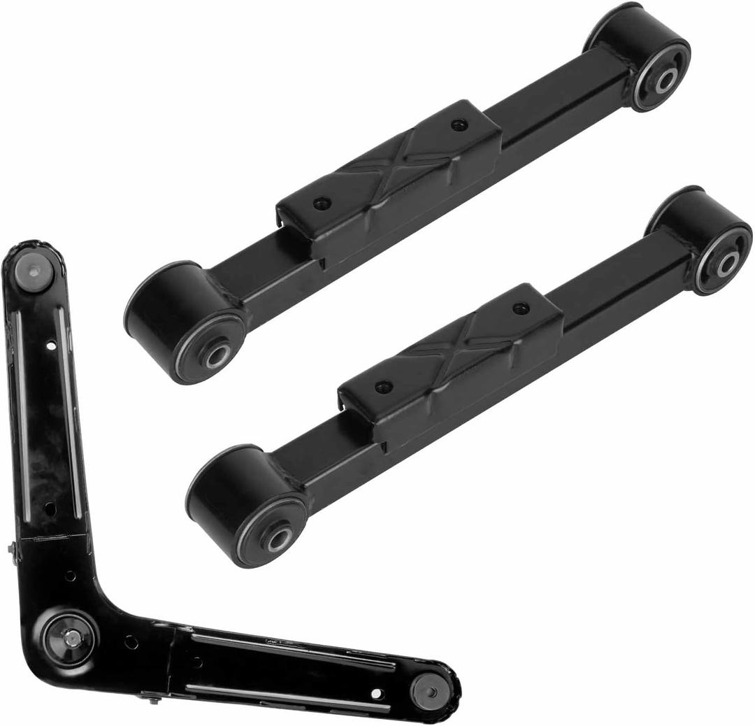 Rear Control Arms Suspensions Kit for Jeep Liberty 2002 2003 2004 2005 2006 2007, Includes Rear 1 Upper Control Arm 2 Lower Control Arms (3pc)