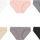 Hanes womens Bikini Panties Pack, Soft Cotton Underwear, 6-pack (8, Body Tones Mix)