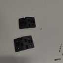 LDEXIN 2pcs 50mmx70mm Black Plastic Cabinet Door Hinge, Black Nylon Door Hinges