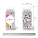 2 x Silver Pearl Sprinkles for Cake Decorating,Metallic Sprinkles for Cupcake Toppers Baking Cookie Ice Cream, Lover Birthday Celebrations Wedding Shower Party, 4.05oz