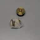 Brushed Gold Bathtub Drain Bath Tub Trim Set Conversion Kit Assembly, All Brass Lift and Turn Twist Tub Drains Replacement Trim Kit with Two-Hole Overflow Faceplate