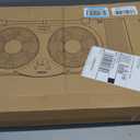 shinic Window Fan with Reversible Airflow Quiet, Twin 9" Blades, Full Remote Control, 3 Functions-3 Speeds, Bathroom Kitchen Window Exhaust Fan, Width Adjustable (From 23.8" to 37") ETL Certified