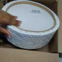 Frcctre 6 Pack 12 Inch Round Canvas Panels, Pre Stretched Blank Painting Canvas Boards, Circle White Art Canvas Panels for Oil, Acrylic, Gouache, Crafts