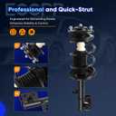 ECCPP Complete Struts Spring Assembly Front Struts Shock Absorber Fit for 2009 2010 2011 2012 2013 for Toyota Corolla 2011 2012 2013 for Toyota Matrix Set of 2 FWD