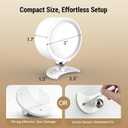 LED Wall Lights, [160H Battery Operated] Wireless Rechargeable Mounted, 3 Color & 4 Brightness Level & 360Rotate & Touch or Remote, Wall Sconces for Reading Bedroom(White,Set of 2)