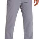 CNBQDD Dress Pants for Men Lightweight Golf Casual Slacks (Light Grey, 32Wx30L)