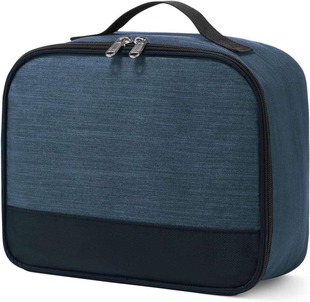 ZM-YOUTOO Lunch Box for Men - Reusable Lunch Bag Men Adult Women- Insulated LunchBox for Office Hiking Camping (Navy Blue)