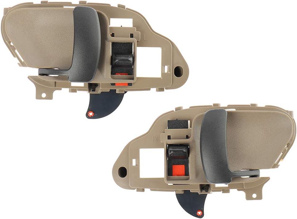 IRONTEK 1 Pair Interior Door Handle for Driver and Passenger Side Fits 95-00 Chevrolet C/K Tahoe 99-06 Chevrolet Silverado 95-00 GMC C/K Yukon 99-06 GMC Sierra Inner Door Handle #15708043 15708044