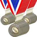 Remuuly 30 Pcs Gold Medals Bulk 2'' Basketball Soccer Baseball Volleyball Football Lacrosse Kickball Cheer Bowling Trophy Medals for Awards for Sports Participation Winner Gift