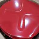 Justrite 10 Gallon Galvanized Steel Oily Waste Can, 18" x 14" Metal Oil Rag Safety Can With Foot Operated Self-Closing Lid for Oil Rag Disposal, Made in the USA, Red, 09300