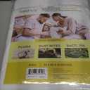 SafeRest Waterproof Mattress Protector King Size  Absorbent Breathable Soft Fitted Bed Cover with 18" Deep Stretchable Pockets  Machine Washable King Mattress Cover