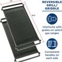 Reversible Cast Iron Griddle/Grill Combo WB31X24998 for Cooking Products