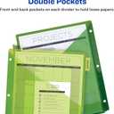 Avery Dividers for 3 Ring Binders, 8-Tab Sets, Two-Pocket Plastic Binder Dividers with Tabs, Multicolor, 3 Sets (71907)