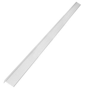 10 Pcs Aluminium Alloy Stair Nosing Protector - 2" x 0.75" x 48" Non-Slip Strip for Stairs & Pool Edge (Silver)