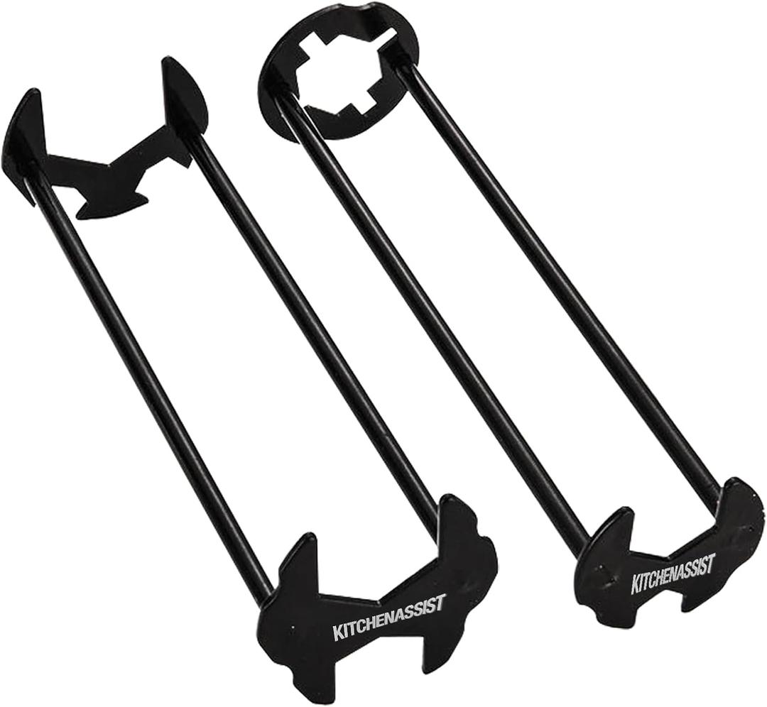 2pcs Basin Wrench Multifunctional Sink Wrench 7 Sizes Faucet Tool Four-jaw Hex Spanner Universal Plumbers Tool for Tight Spaces Kitchen Bathroom Home