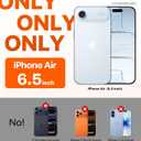 TORRAS for iPhone Air Case 6.5'', Stronger Magnetic with MagSafe, Shockproof Slim Case for iPhone 17 Air with Camera Control & Colorful Button, Mil-Grade Drop Tested,Translucent Matte Black