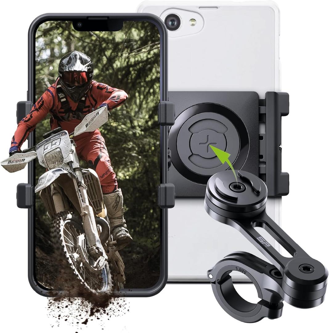 SP Connect Universal Handlebar Phone Mount for 58-85mm Phones, Black