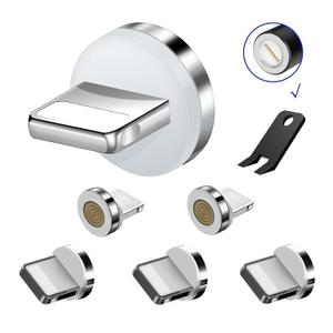 7-Pin i-Products Magnetic Tips,6Pcs 7Pin Fast Magnetic Connector Tips for iProducts Devices Without USB Cables