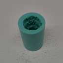 Large Rose Cylinder Candle Making Molds Silicone Candle Molds for Candle 3D Candle Mold for Art Wedding Candle  