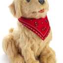 JOY FOR ALL Ageless Innovation Companion Pet for Seniors - Lifelike Animatronic Dog - Realistic Soft-Touch Coat & Heartbeat - Therapy Stuffed Animal - Toy for Alzheimer's & Dementia - Golden Pup (Brown)