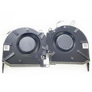 Fleshy Leaf CPU+GPU Cooling Fan Replacement for HP OMEN 16-K 16-N Pro TPN-Q280 0FPKK0000H DFS5K223052839 0FPKJ0000H DFS5L32G164865 N18090-001 N18091-001 DC5V