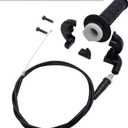 ELIFEPARTS 7/8" Throttle Accelerator Handle Grips: Compatible with 50cc, 80cc, 90cc, 110cc 125cc 140cc 150cc 200cc Dirt Bike, Mini Bike Throttle Assembly Throttle Cable and Motorcycle Throttle Assist