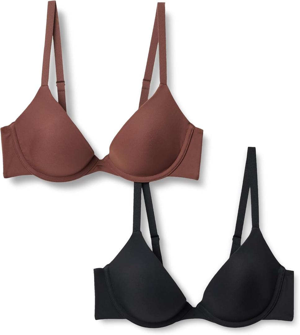 Amazon Essentials Women's Microfiber Lined Wired Scoop Bra 36D
