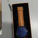 L LAVAREDO Watch for Men, Extremely Thin Mens Watches Minimalist Analog Men's Leather Wrist Watches with Time/Date, Birthday Gift for Men Boyfriend