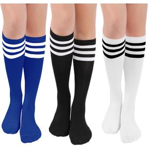 LPMOERA Knee High Socks for Woman Long Tall Tube Athletic Cotton Tall Socks Baseball Softball Socks