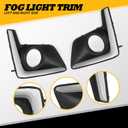 Pair Front Fog Light Cover Trim Set Compatible with Crosstrek 2016-2017 Left and Right Side Fog Lamp Bezel Textured Black 57731FJ420 57731FJ430