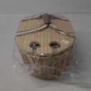 Picnic Basket Set for 4 - Wicker Insulated Picnic Basket with Folding Wine Table, Wine Picnic Kit with Liner for Couples, Camping, Outdoor, Valentine (White Flower)