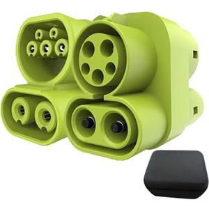 CCS1 to CCS2 Adapter EV Charger Adpater DC 1000V 250A and AC 32A EV Charger Connector Type 1 to Type 2 Adapter SAE j1772 to IEC62196 (GREEN)