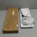 Small Dish Drying Rack, Compact Dish Rack for Kitchen Counter, Stainless Steel Dish Drainer, Dish Strainer with Cutlery Holder, White