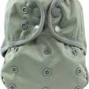 OsoCozy One Size Cloth Diaper Covers - Adjustable Snap Fit & Double Leg Gussets for Baby Boys & Girls from 8-35 Pounds. Use with Prefold, Flat or Fitted Cloth Diapers or Snap-in Inserts.