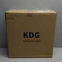 KDG 15.8" Low Profile LED Ceiling Fans with Light, Reversible Flush Mount with Remote and 6 Winds Speeds Fan Lighting, 3 Colors Dimmable for Bedroom, Living Room, Kids, Dinning Room, Kitchen (Black)