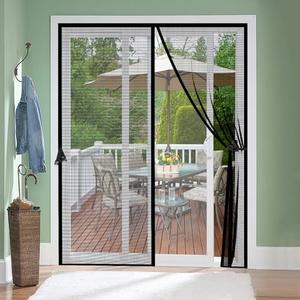 Iduontis Fiberglass Magnetic Screen Door Fit Door Size 32x78" in- Heavy Duty Fiberglass Screen Door Mesh for Interior Door, Patio and Sliding Doors - Door Screen Magnetic Closure Let Fresh Air in
