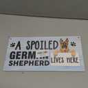 Pet Decor Signs, Decorative Wood Hanging Wood Plaque, German Shepherd Wood Sign, Rustic Door Hanger, Wall Decor Art, Farmhouse Home Decor, Dog Lover Gift, A Spoiled German Shepherd Lives Here (style 1)