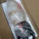 ANYLOVE Vintage Art Brown Stripe Pendant Lighting,1-Pack Hand Glass Hanging Light Fixture,Adjustable Cord for Kitchen,Hallway,Dining Room