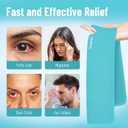 Cooling Eye Mask, Cold Eye Mask for Puffiness, Reusable Ice Eye Masks for Dark Circles And Puffy Eyes, Relieve Your Migraines and Headaches with Gel Eye Masks Therapy, Long-Lasting Comfort, Light Blue