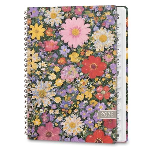 2026 Planner, Weekly and Monthly Calendar Agenda Book, Jan 2026 - Dec 2026, Hardcover Planning Academic Planner for Office School Supplies and Desk Accessories - A5 (6.3'' x 8.5'')