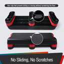 33.5" Aerobic Exercise Folding Step Platform for Home Workout, Configurable 3 Height Workout Stepper for Office Indoor Home Gym Exercise, Lightweight, Save Storage Space Aerobic Step Platform