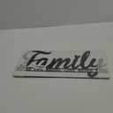 Family Wall Decor Rustic Metal Family Signs for Farmhouse Home Living Room Bedroom Decor - 16.5"X7.5" (Family - where life begins)