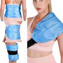 Ice Packs Soft Flexible Gel Pack for Injuries Reusable Cold Hot Therapy for Shoulder Back Elbow Leg Hip Arm for Pain Relief Surgery Sports Injury 17.5'' x 9.5''Blue