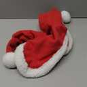 Santa Hat for Horse Equestrian Christmas Holiday Fleece Cap with Jingle Bell,Pet Costumes Christmas One Ear Slip On
