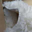 Fluffy 9x12 Large Area Rugs for Bedroom Living Room, Cream White Soft Washable Shag Carpet for Kids Room, Nursery, Dorm Decor, Colorful Cute Plush Fuzzy Rugs for Baby Toddler