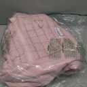 CLUCI Quilted Duffel Bag for Women, Large Puffer Duffle Weekender Bag with Shoe Compartment, Overnight Carry On Bag Workout for Airplane, Sports (Pink)