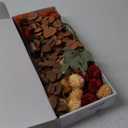 Fall Flowers, Burnt Orange Faux Kiku Flowers Artificial 10 Stems + Eucalyptus, Fake Silk Mums Fall Floral Centerpiece, Autumn Decor, Terracotta Mini Balls Faux Stems For Vase, Decoracin de Otoo