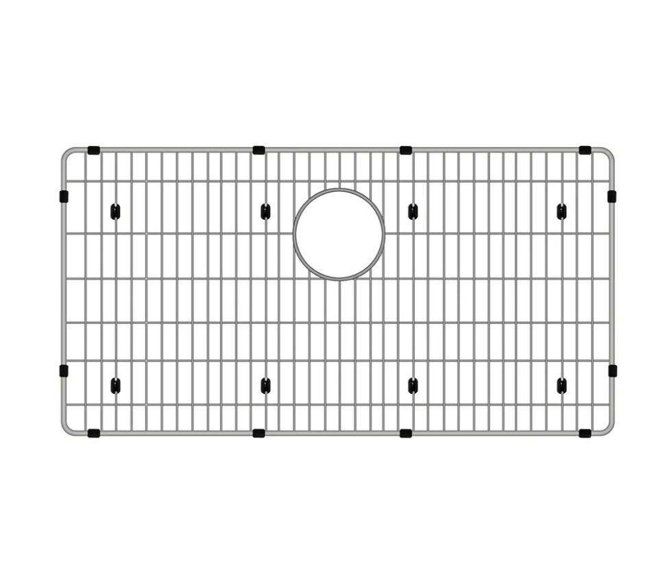 CTXBG2614 Sink Grid, Stainless Steel Bottom Grid 26-3/8" x 14-3/8" x 1-1/4" Single Sink Bowl Protector for Kitchen, Bathroom, Yard, Office, Basement, Garage