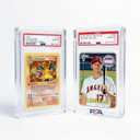 PSA Slab Display Case 1inch Thick Acrylic Graded Card Display Case with Magnetic Lid, Clear Slab Protector Compatible with PSA & CGC, Card Slab Case for Graded Cards