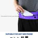 WATERFLY Running Belt Fanny Pack: Runner Marathon Jogging Waist Pack Sport Workout Exercise Fitness Phone Holder Belt for Men Women Jogger Slim Waistband